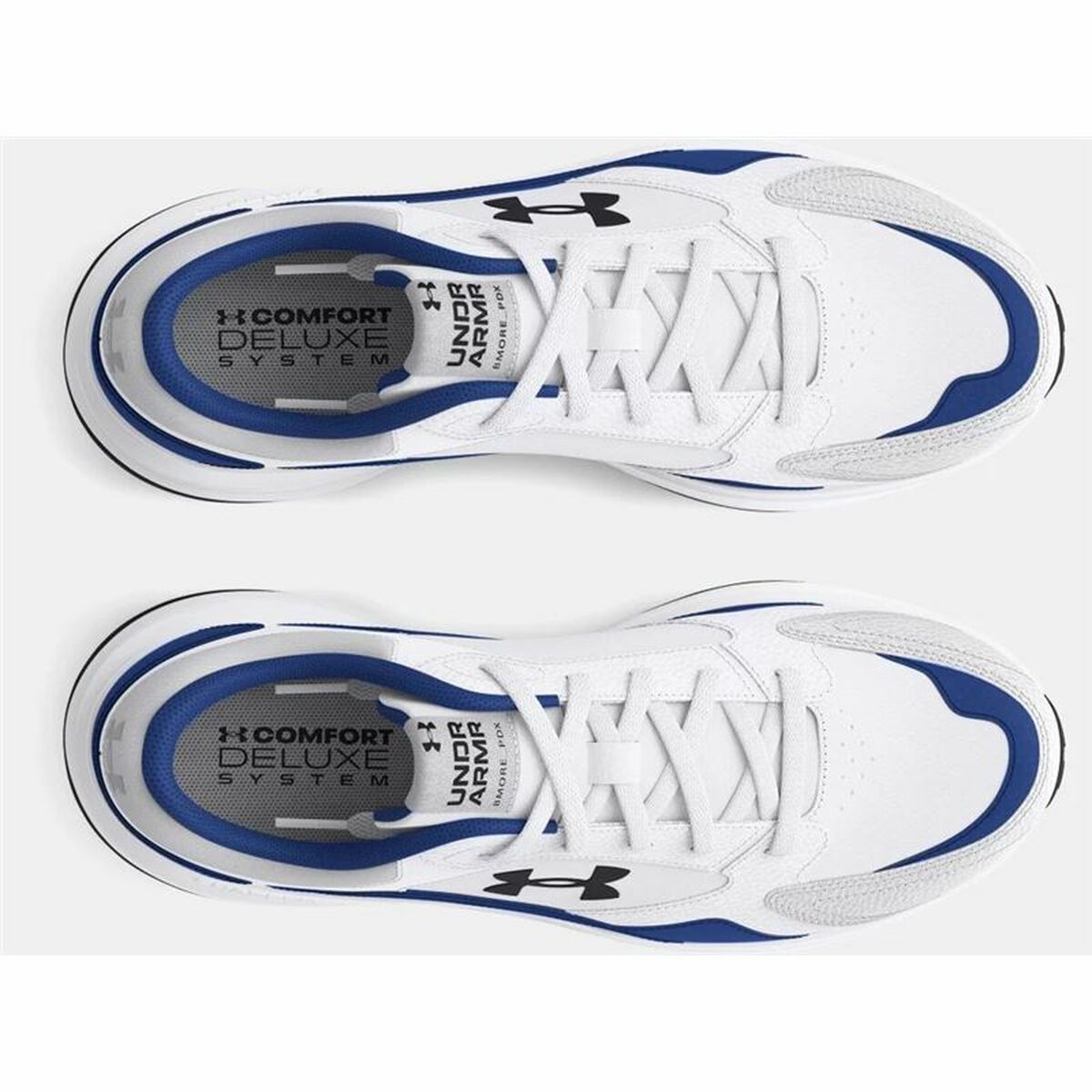 "Under Armour Edge Lthr vit sneaker med klassisk design och modern komfort"