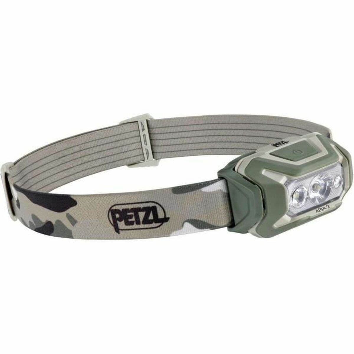 "Petzl E070BA01 LED-pannlampa 450 lumen – kompakt plastdesign för träning och friluftsliv"