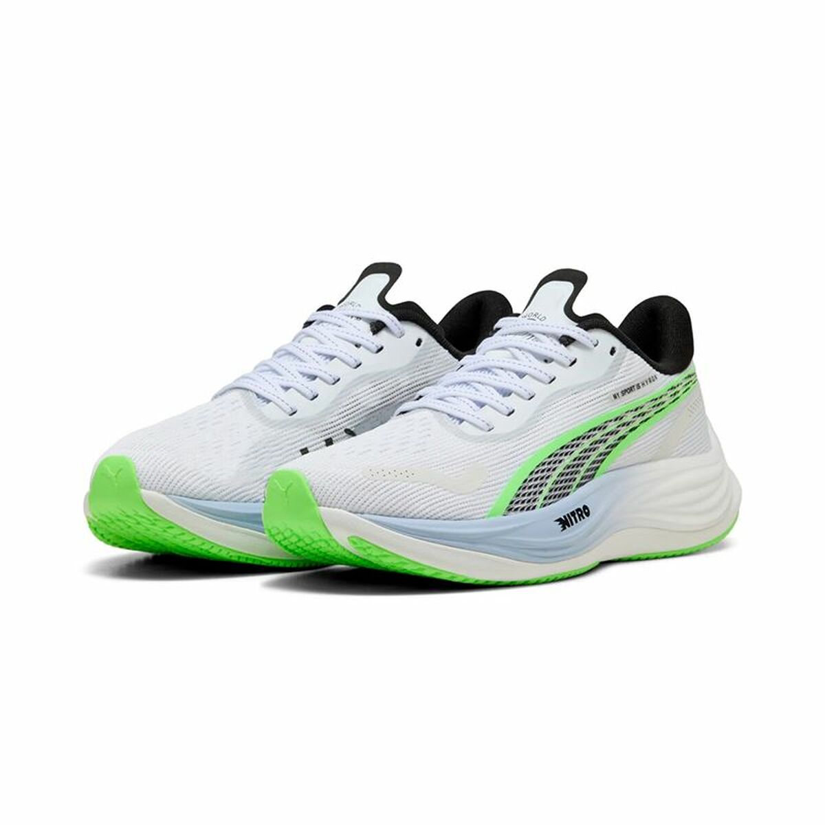 "Puma Velocity Nitro 3 Hyr ventilerande ovandel och ergonomisk passform"