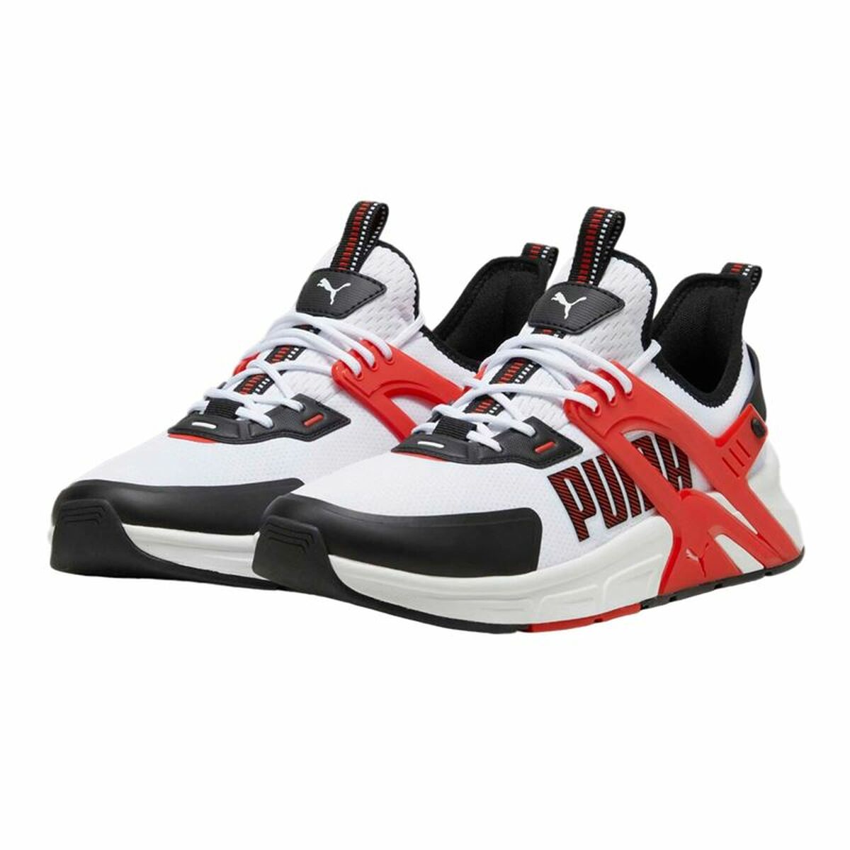 "Puma Pacer+ Vit herr – slitstark gummisula och sportig design"