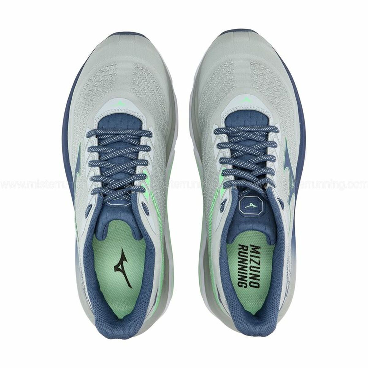 "Mizuno Wave Horizon 8 herr löparsko i svartgrå design med 10 mm drop"