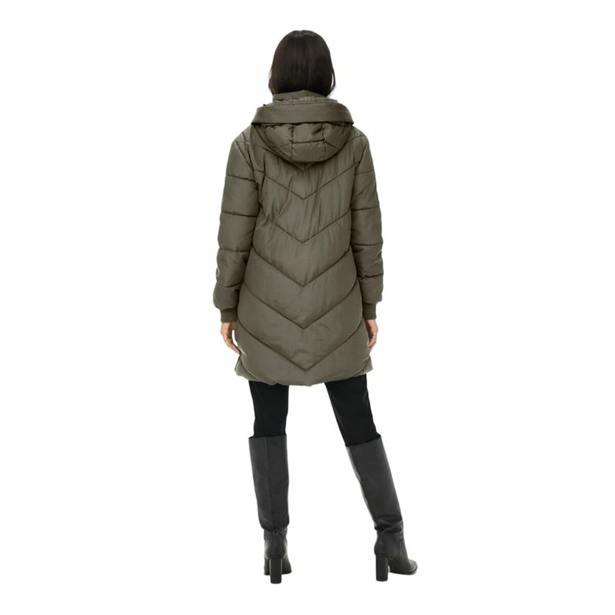 "Only JDYSKYlar sportjacka dam – modell bakifrån med smal passform."