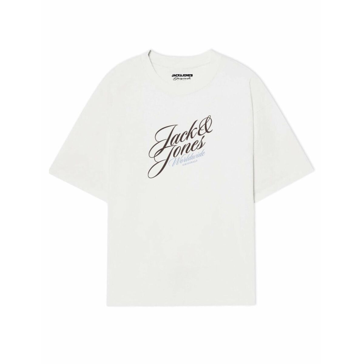 "Jack & Jones JORINWOOD TEE vit T-shirt herr i 100 % bomull"