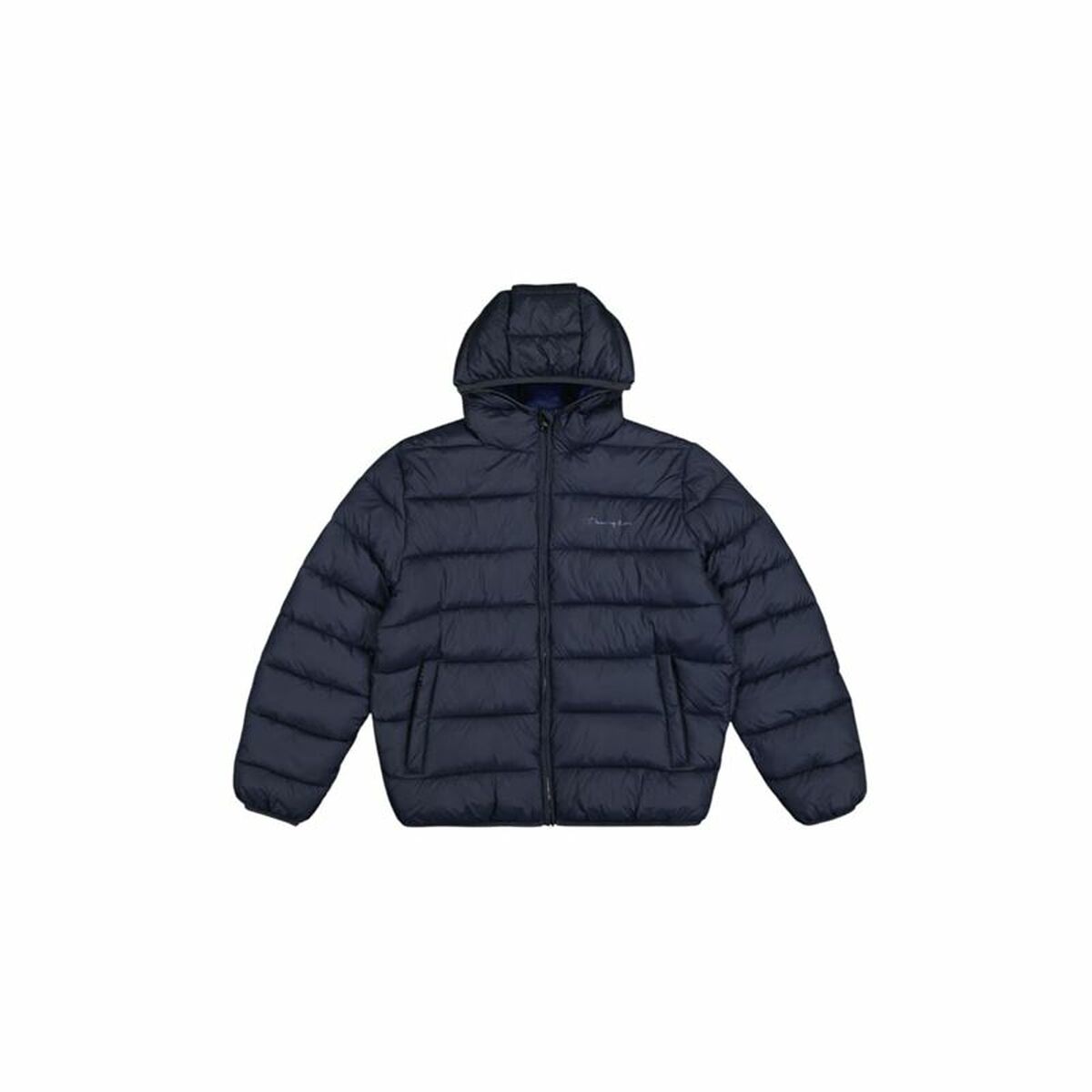 "Champion träningsjacka herr mörkblå – framifrån med dragkedja."