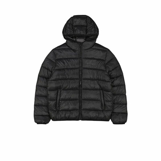 "Champion träningsjacka herr svart – framifrån med dragkedja och logga."