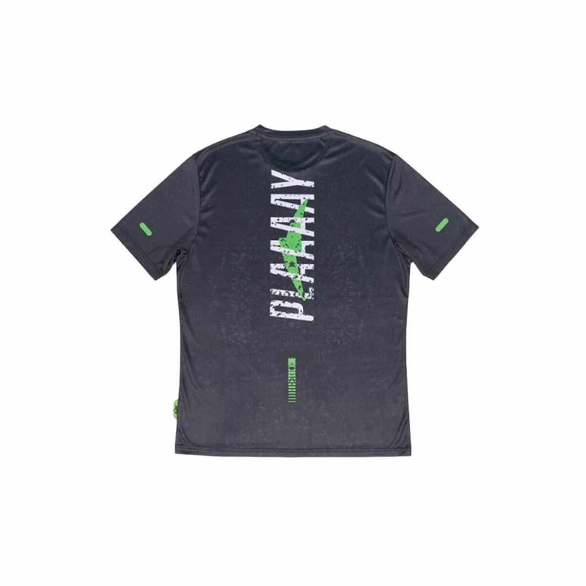 "Lok Sports Play sporttröja svart – baksida med ventilerande tyg och sportig passform."