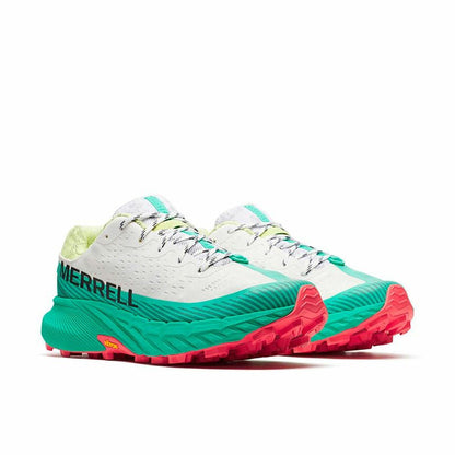 "Merrell Agility Peak 5 Aquamarine stabil och lätt trailsko"