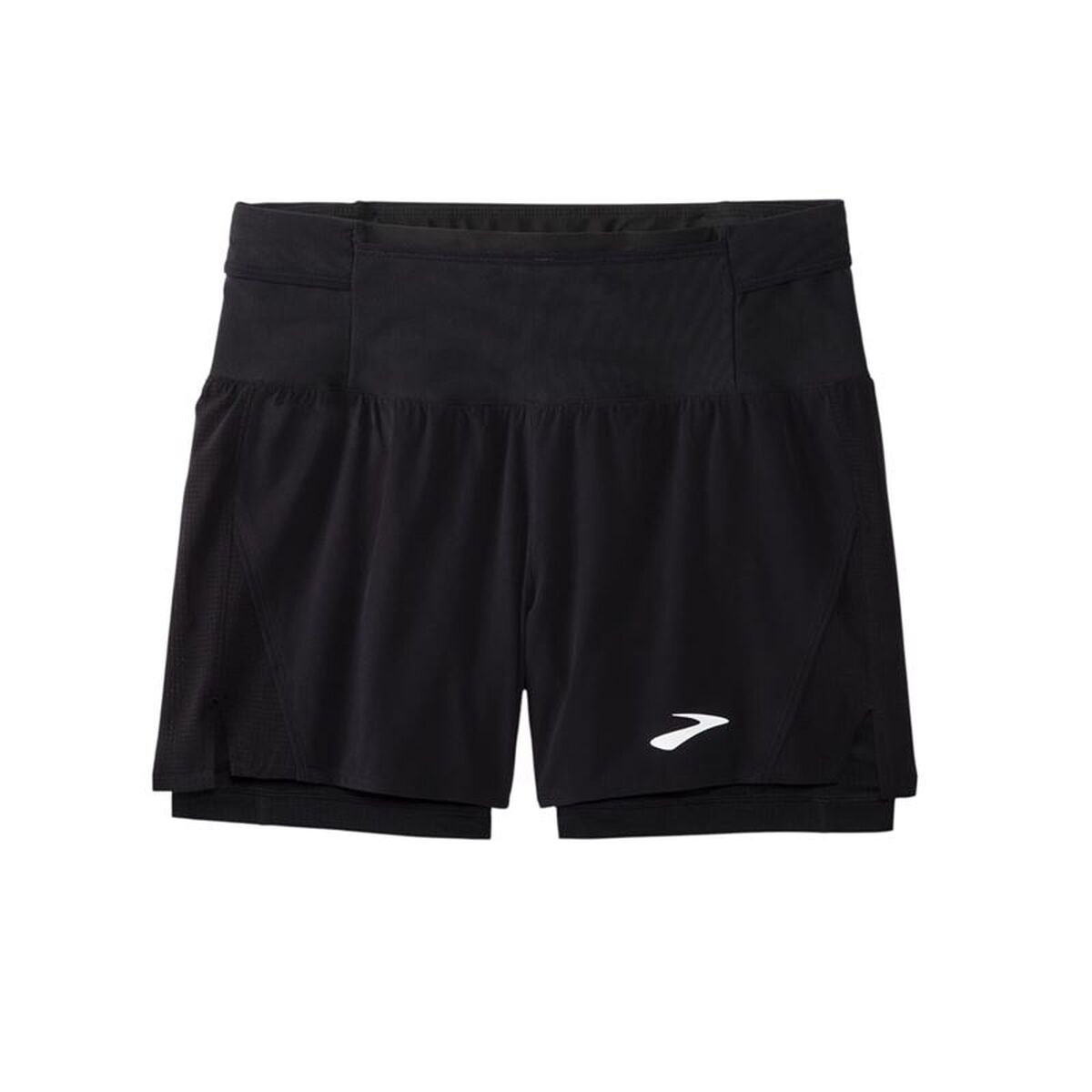 "Brooks High Point 5 2-in-1 svarta sportshorts herr helbild"