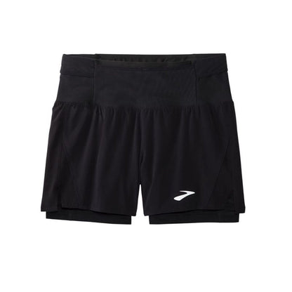 "Brooks High Point 5 2-in-1 svarta sportshorts herr helbild"