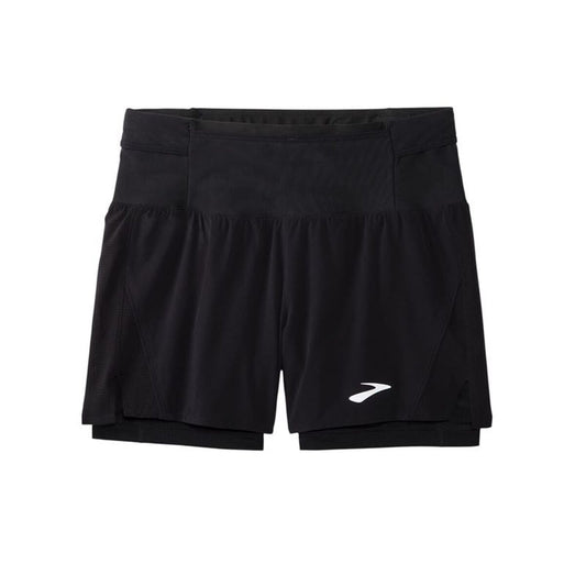 "Brooks High Point 5 2-in-1 svarta sportshorts herr helbild"