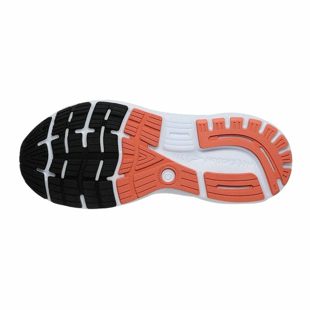 "Brooks Ghost 16 ovandel mesh ventilerande design"