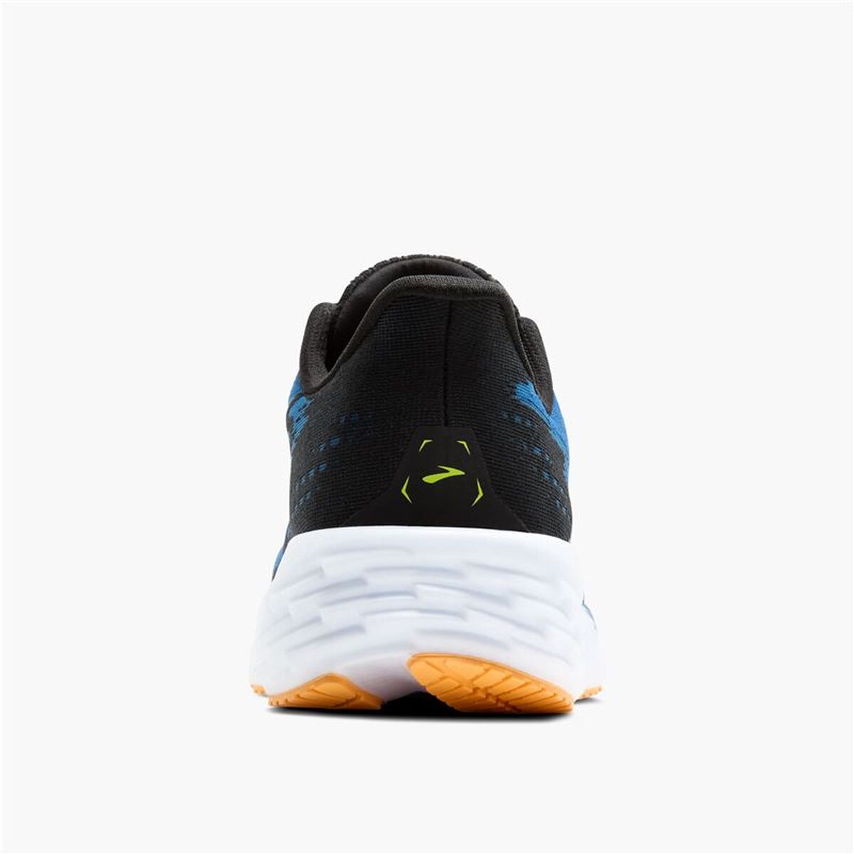 "Brooks Launch 11 bakifrån två skor blå"