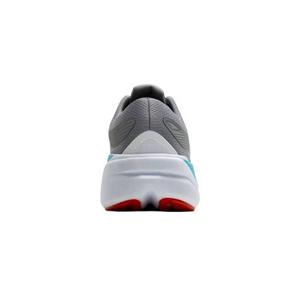 "Brooks Ghost Max 3 bakifrån två skor grå"