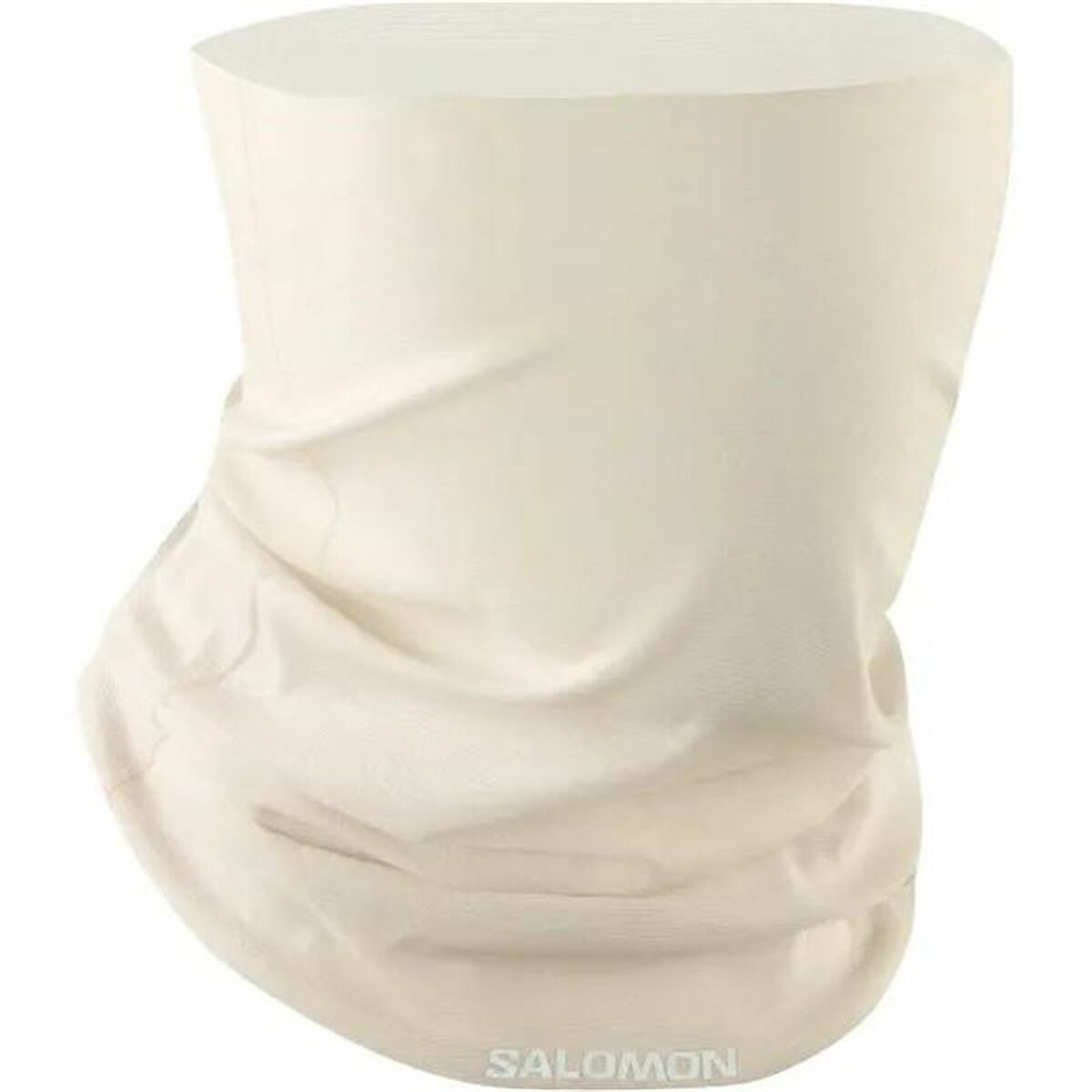 "Salomon Cross NeckHead Tube Rainy Day Ljusbrun – teknisk nackvärmare för regniga dagar"