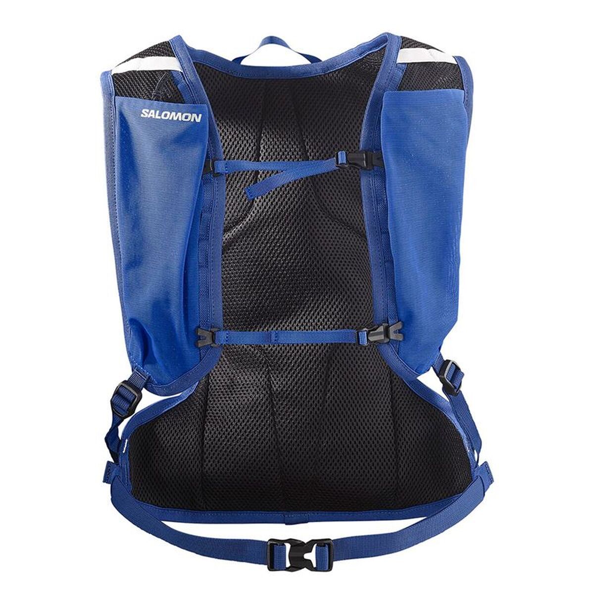 "Salomon Teamgoal 8 vätskeryggsäck blå bakifrån"
