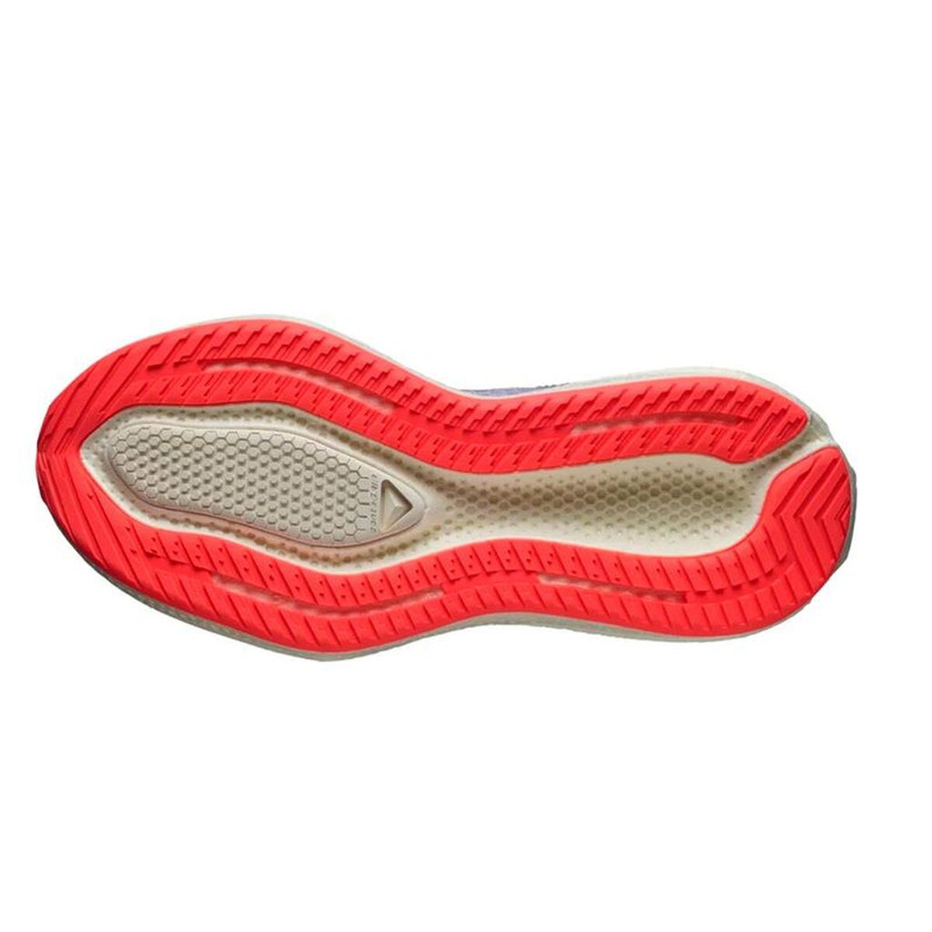 "Salomon Aero Glide 3 löparskor dam lavendel sula detalj"