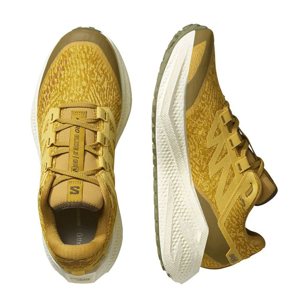 "Salomon Aero Glide 3 GRVL löparskor herr gyllene ovansida"