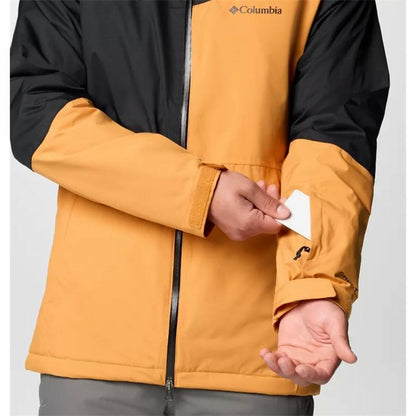 "Columbia Iceberg Point II träningsjacka herr svart – detaljbild på vänster arm."