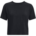 "Under Armour fitness t-shirt dam svart framifrån"