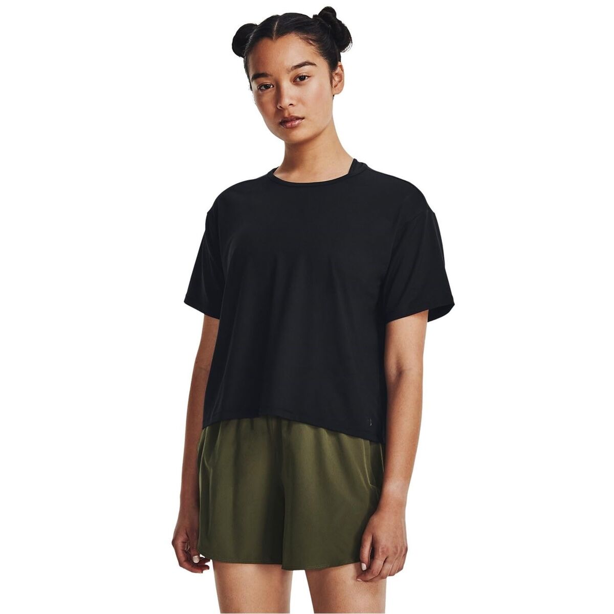 "Under Armour fitness t-shirt dam svart helfigur"
