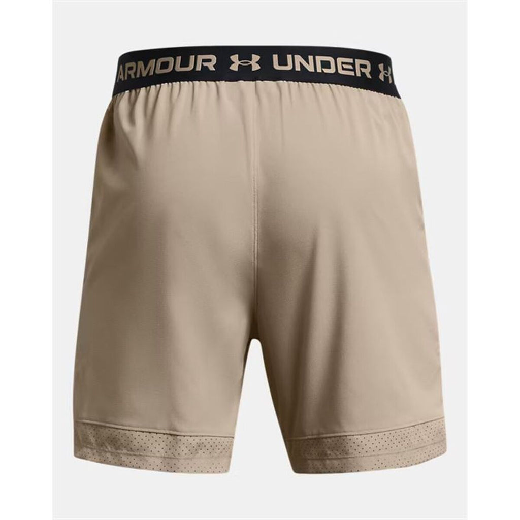 "Under Armour Vanish Woven 6In sportshorts herr beige bakifrån"
