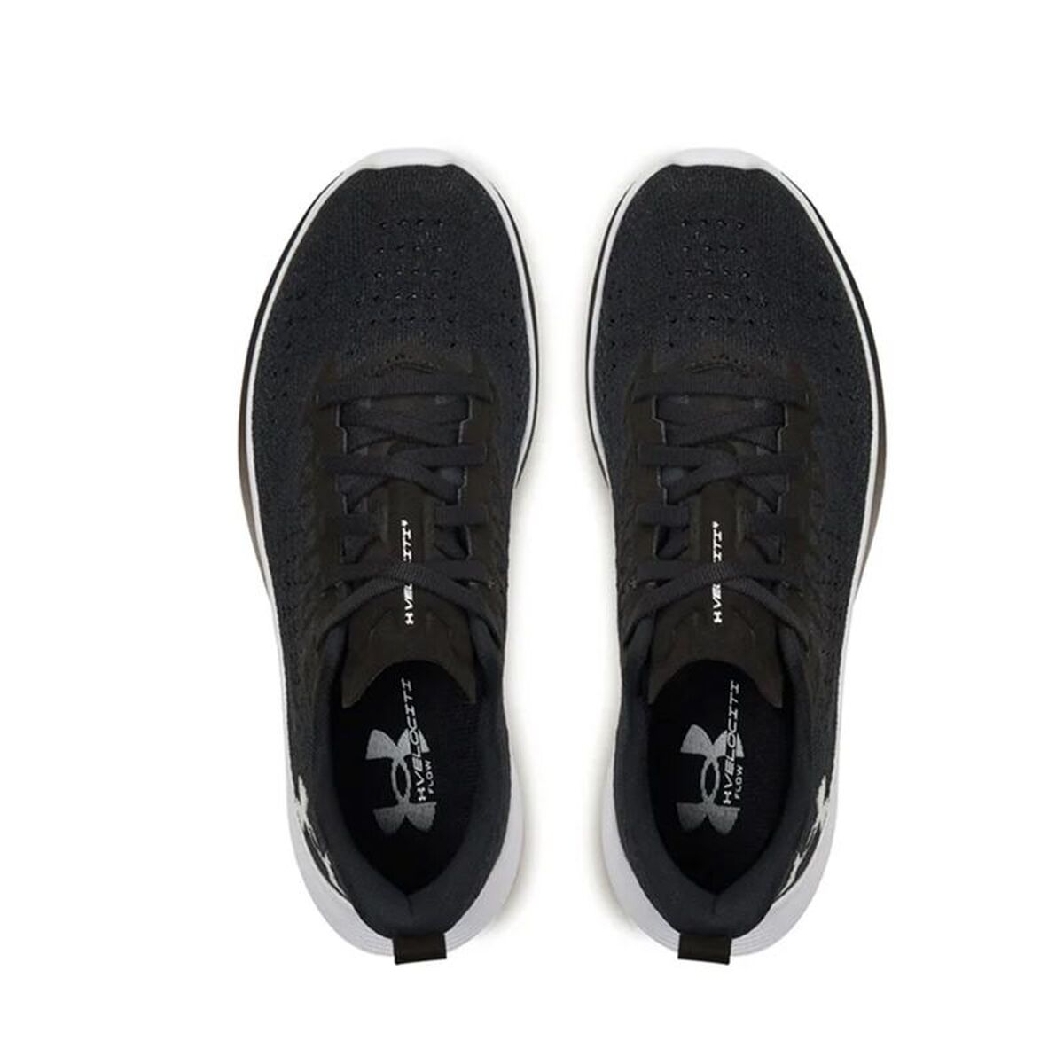"Under Armour Velociti 4 löparskor dam svart ovanifrån"