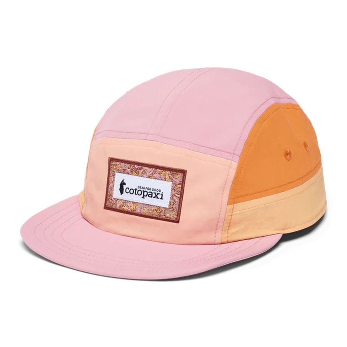 "Cotopaxi Altitude Tech keps unisex rosa framifrån"