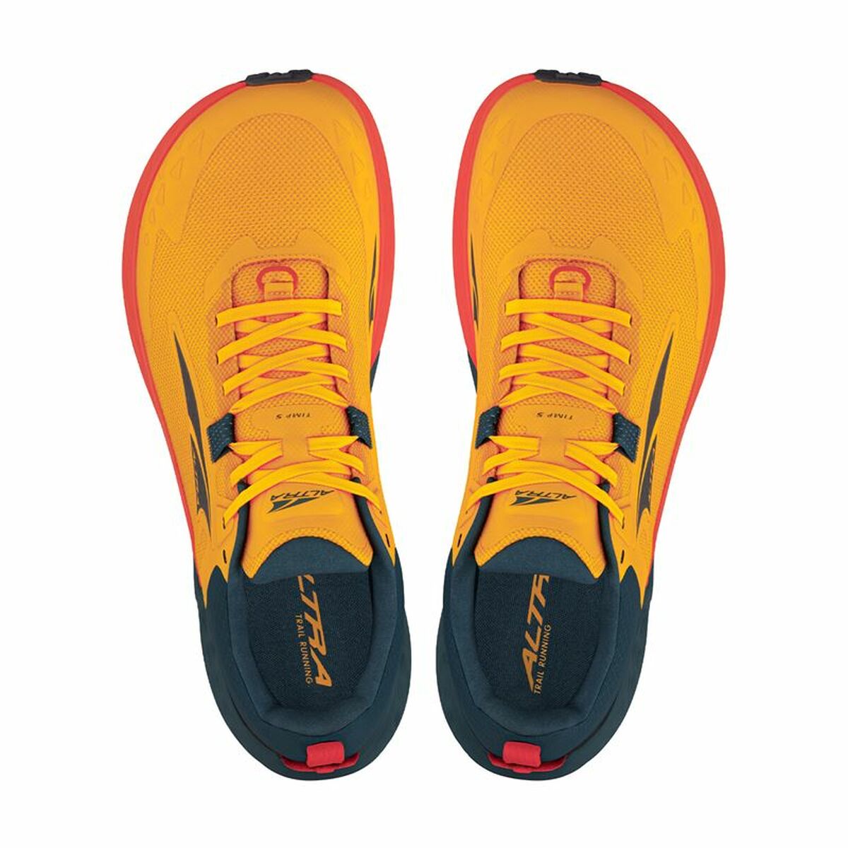 "Altra Timp 5 Orange ventilerande mesh-ovandel"