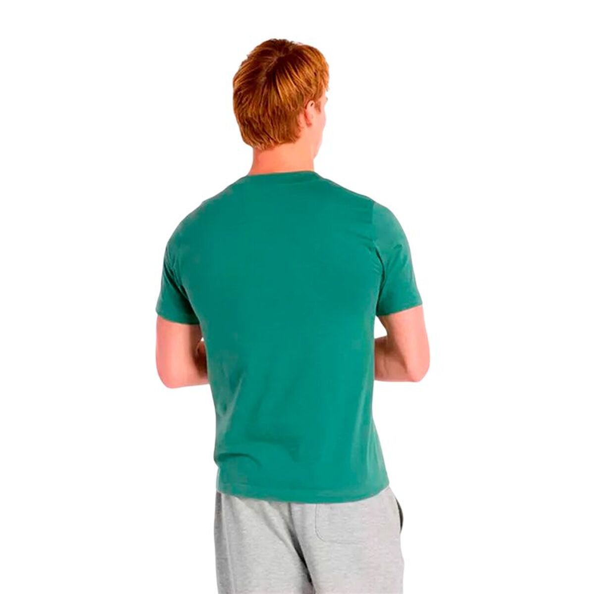 "New Balance Professional grön T-shirt herr bakifrån"