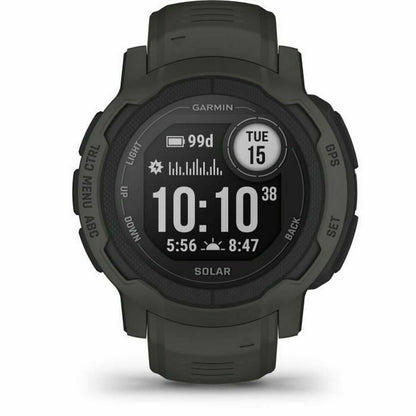 "Garmin Instinct 2 Solar – svart aktivitetsklocka med solcellsladdning och GPS"
