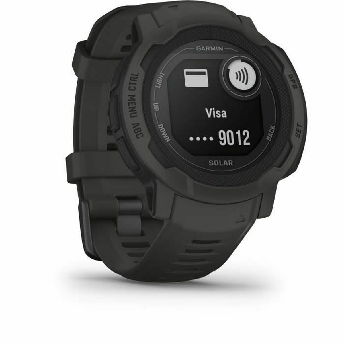 "Garmin Instinct 2 Solar – vattenresistent smartwatch med 10 ATM och solpanel i urtavlan"