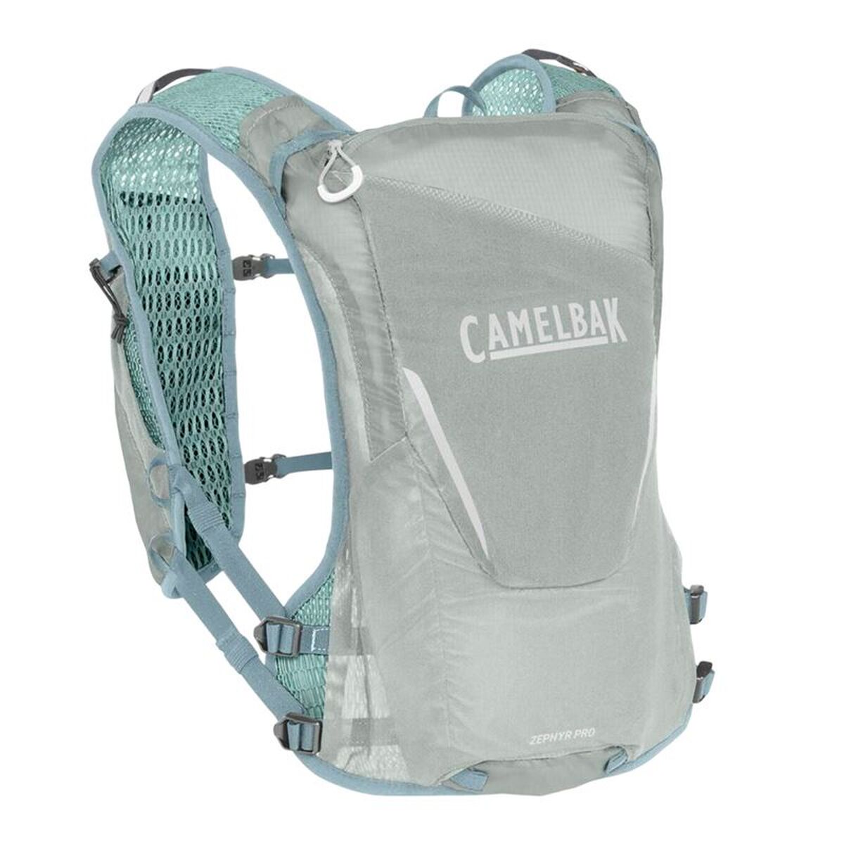 "Camelbak Zephyr löparväst unisex grå 12 liter framifrån"