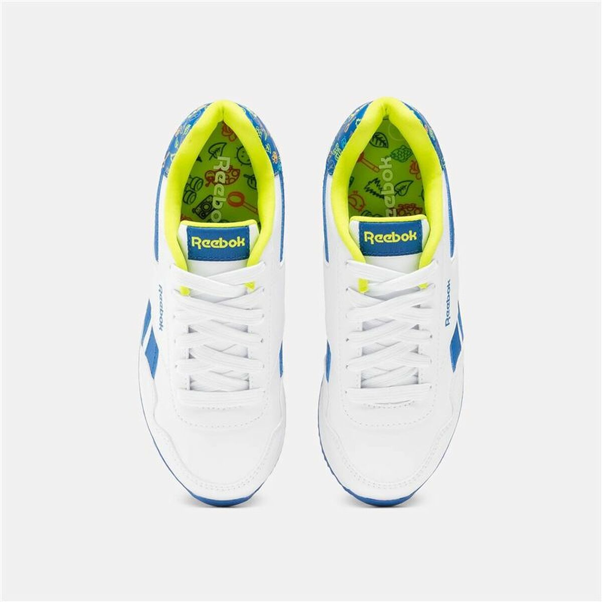 "Reebok Royal CL Jog 3.0 Vit – bekväm och lätt sko för barns lek och vardag."