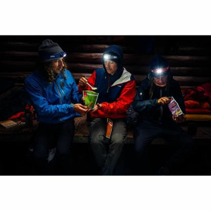 "Petzl E060AA01 – justerbar rem och kompakt LED-design"