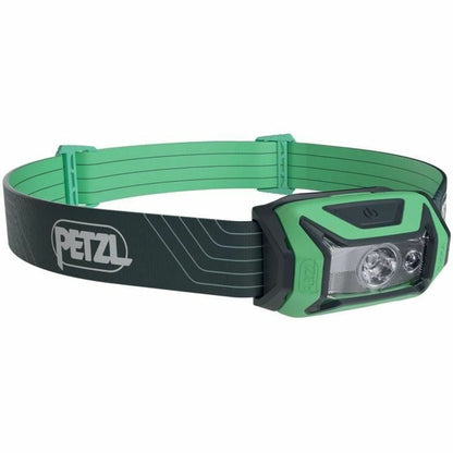 "Petzl E061AA02 LED-pannlampa grön 300 lumen – framifrån"