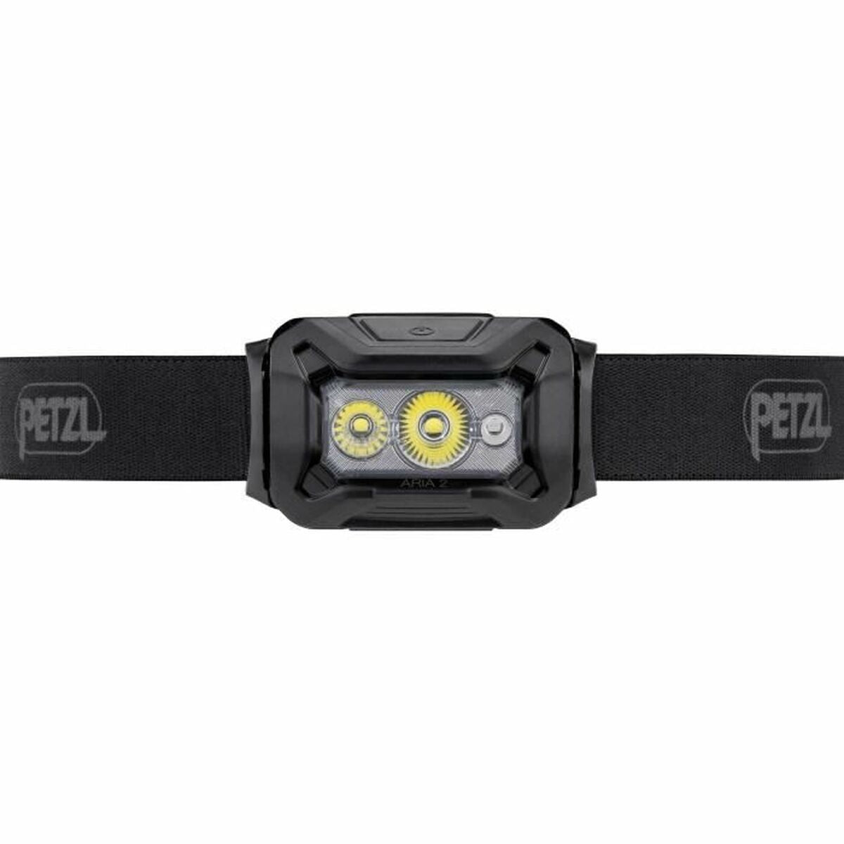 "Petzl E070BA00 – kompakt svart LED-lampa för huvudet med knappkontroll"