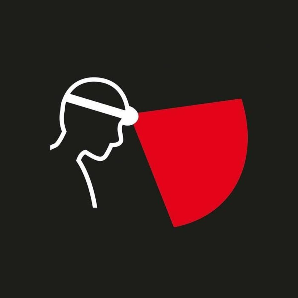 "Petzl E095BB01 pannlampa – transportfodral med logotyp och tillbehör"