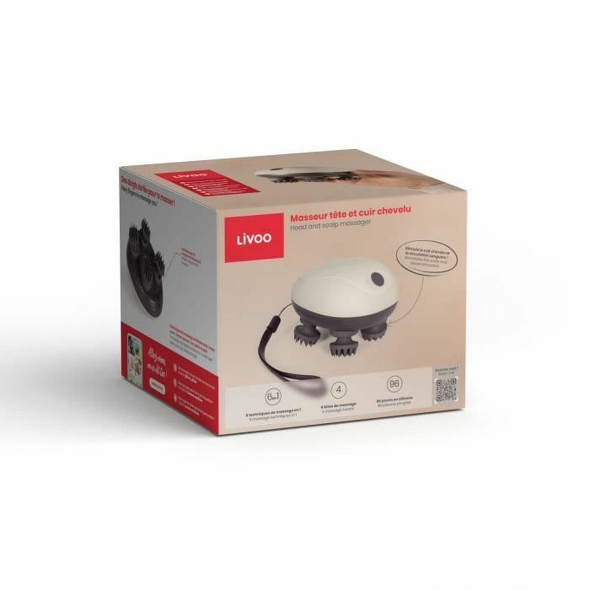 "Livoo DOS202 vattentålig och bärbar massager"