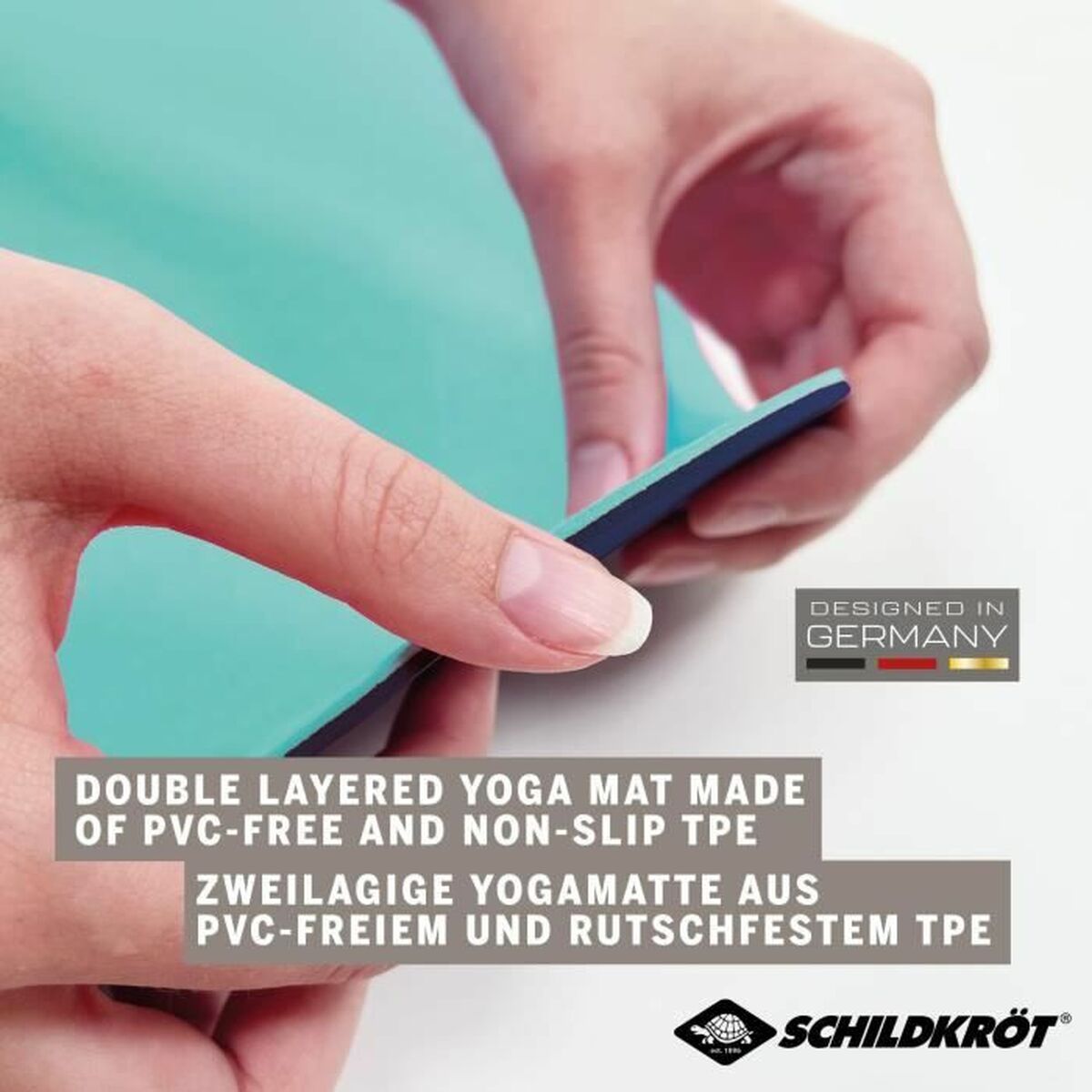 Schildkröt fitnessmatta för yoga och träning"