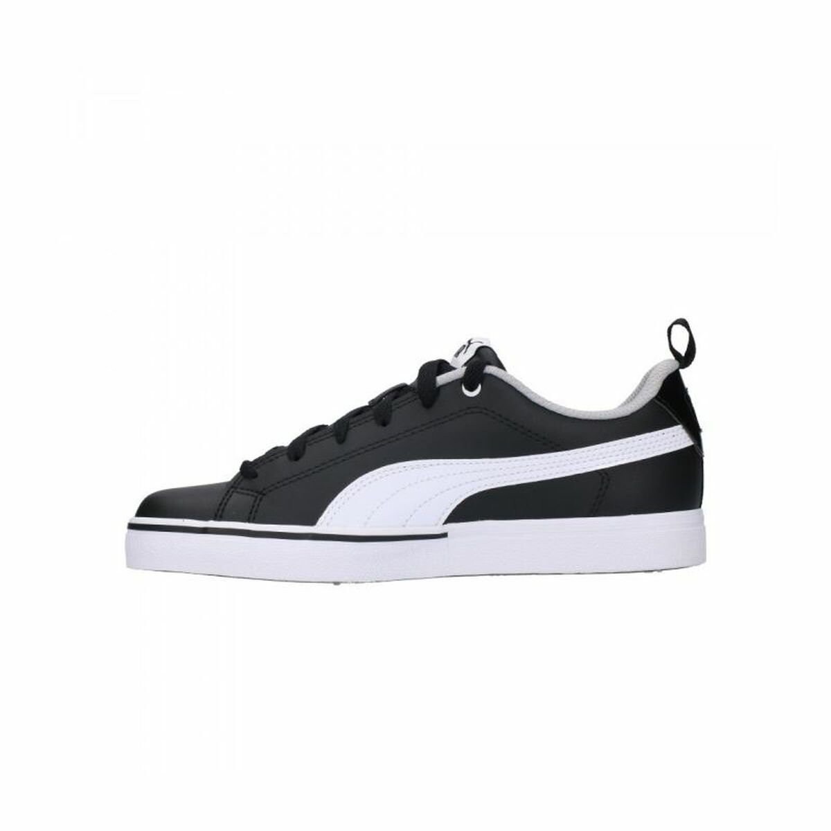 "Puma Break Point Vul unisex barnskor vit svart sida"