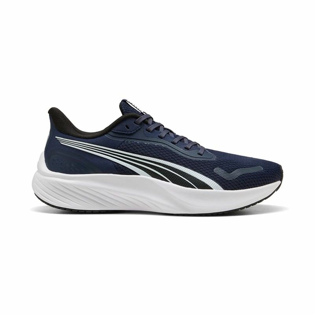 "Puma Pounce Lite Navy Marinblå herr löparsko med NITRO FOAM-dämpning"