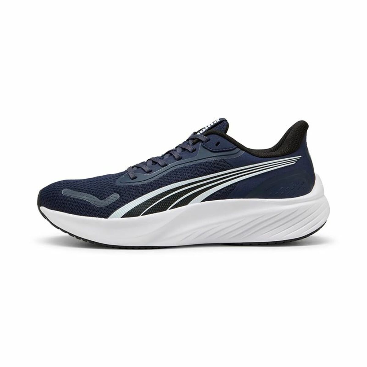 "Puma Pounce Lite Navy Marinblå ventilerande ovandel i mesh"
