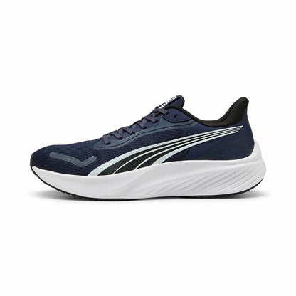 "Puma Pounce Lite Navy Marinblå ventilerande ovandel i mesh"