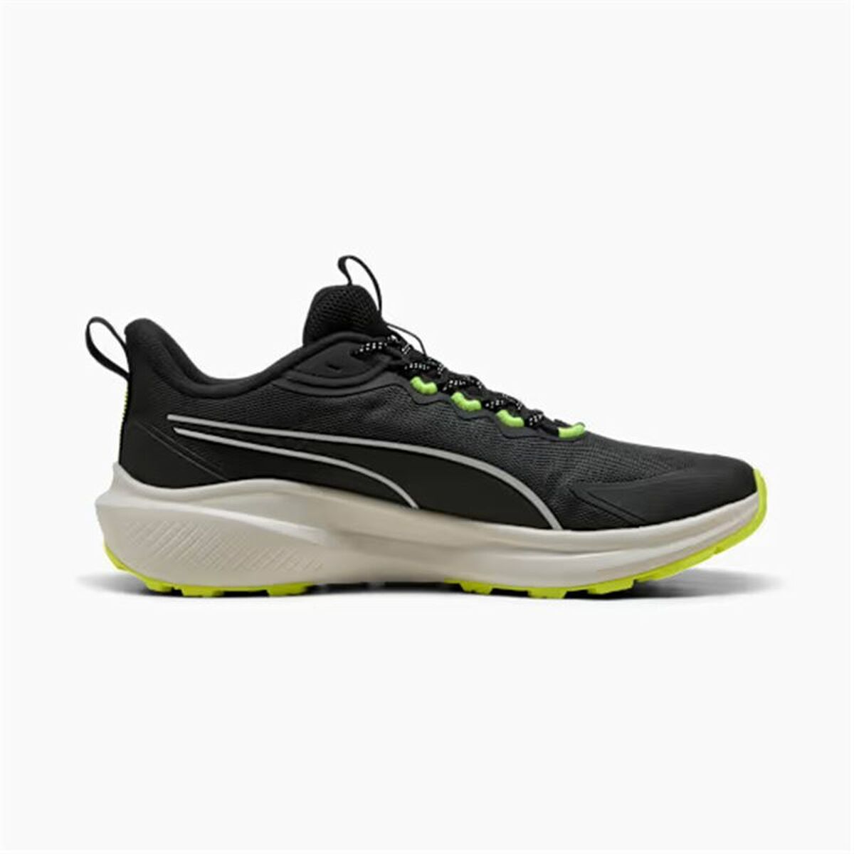 "Puma Skyrocket Lite Trail ventilerande ovandel i svart mesh"