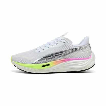 "Puma Velocity Nitro 3 Vit ventilerande ovandel i mesh och syntet"