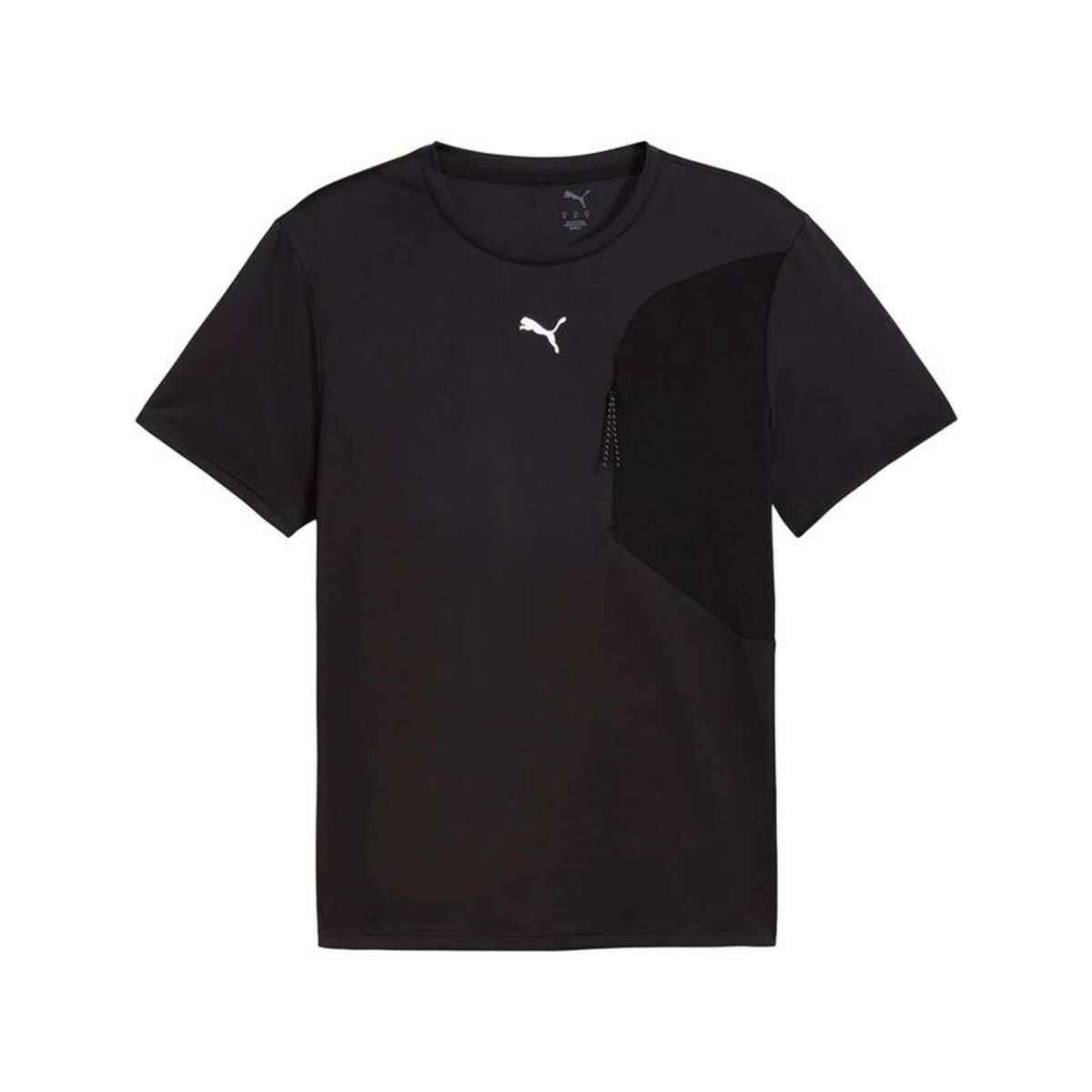 "Puma M Flex Pocket t-shirt herr svart framifrån"