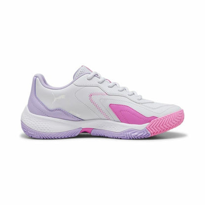 "Puma Nova Smash Vit/Plommon sneaker dam – vy från sidan"