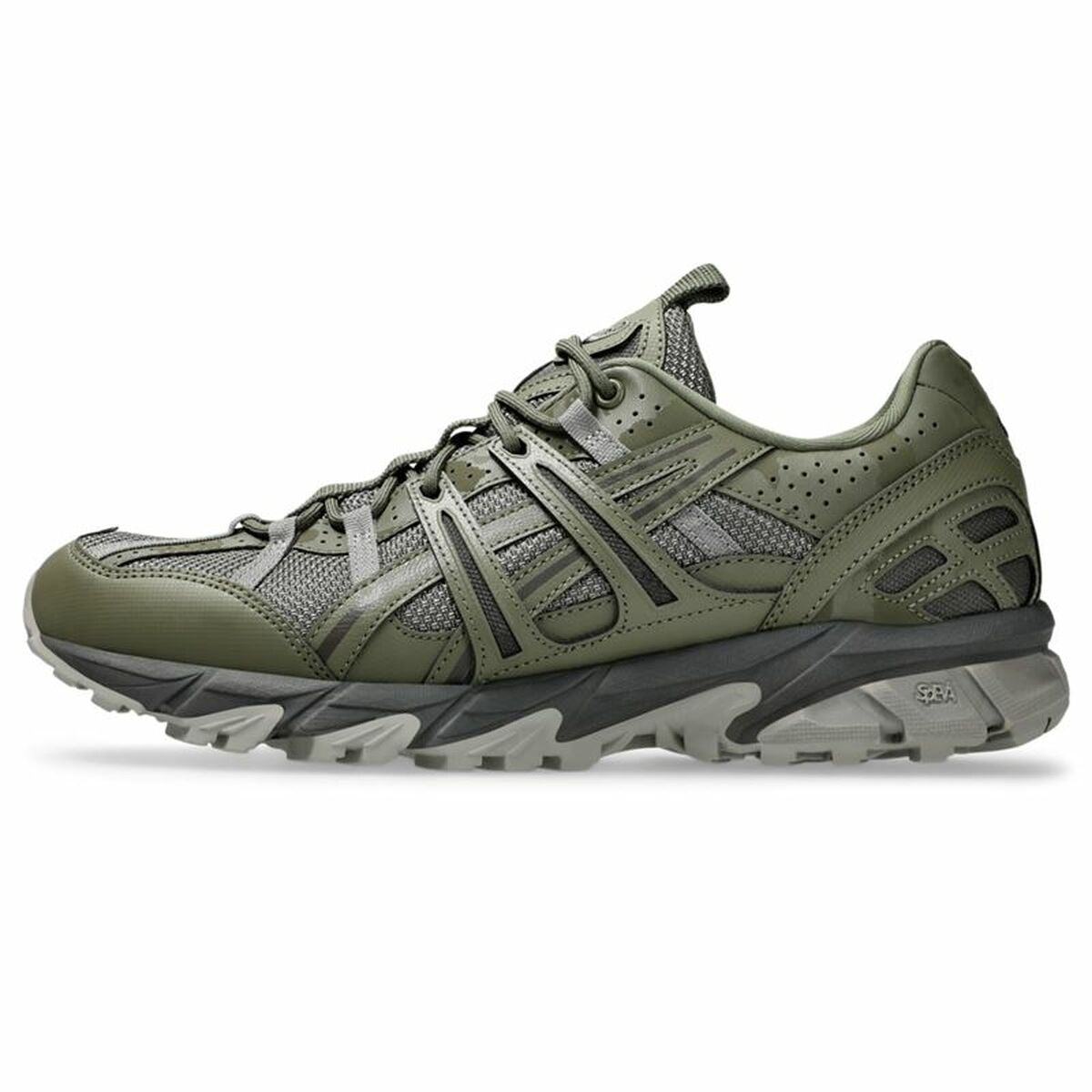 "Asics GEL-SONOMA 15-50 Oliv – trail gummisula med grepp"
