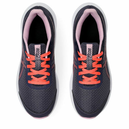 "Asics Patriot 13 GS Marinblå unisex löparsko med 10 mm drop och 250 g vikt"