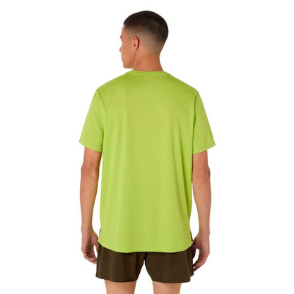 "Asics Core T-shirt herr limegrön framifrån"